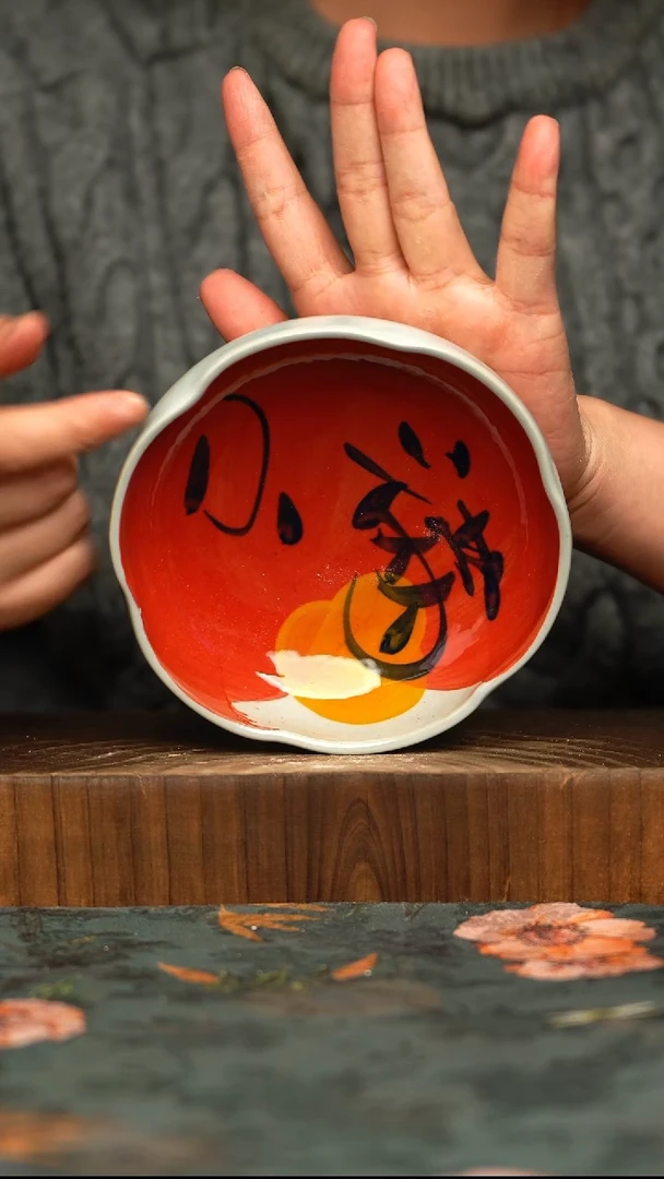 杯釉下彩手工手绘同款陶器