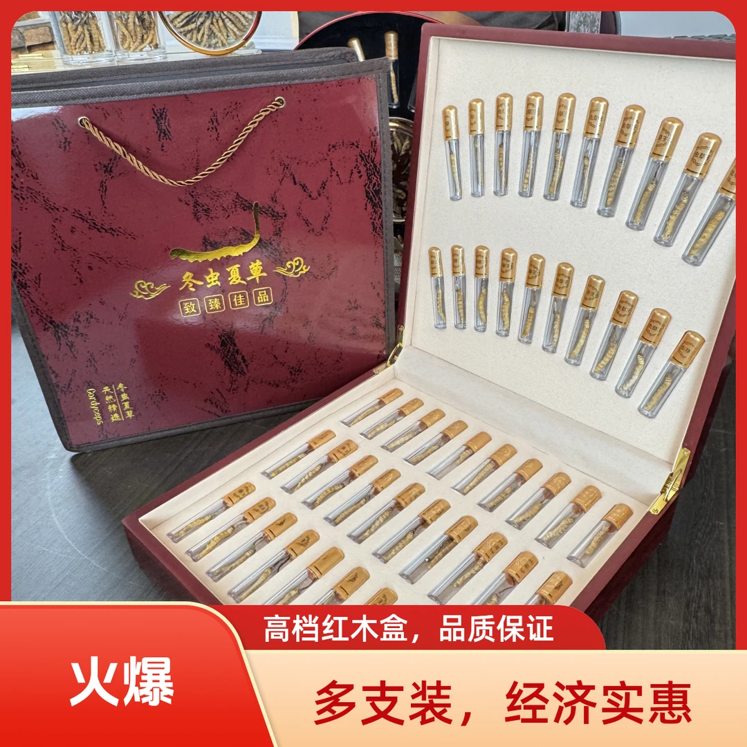 大号（新鲜时0.8-1.0）西藏高海拔冬虫夏草礼盒 2025头期新干草