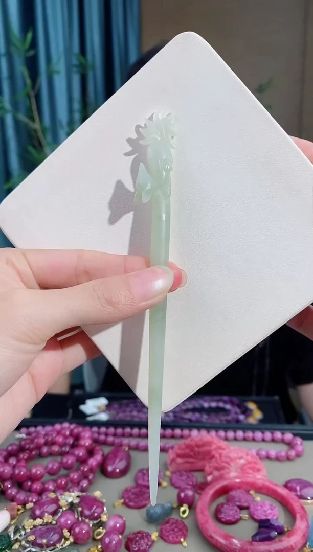 和田玉未镶嵌珠宝奇石181发簪