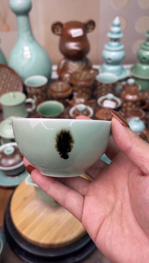 瓷特价福利 微瑕 慧仙青瓷
