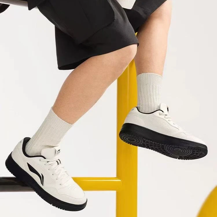 天迹SOFT复古板鞋|李宁官方低帮百搭休闲运动鞋AGCU271/AGCU272