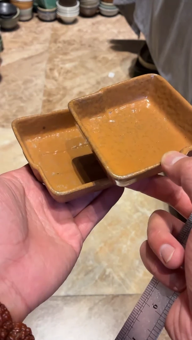 瓷片手工紫砂蘸料碟（拍一发二）