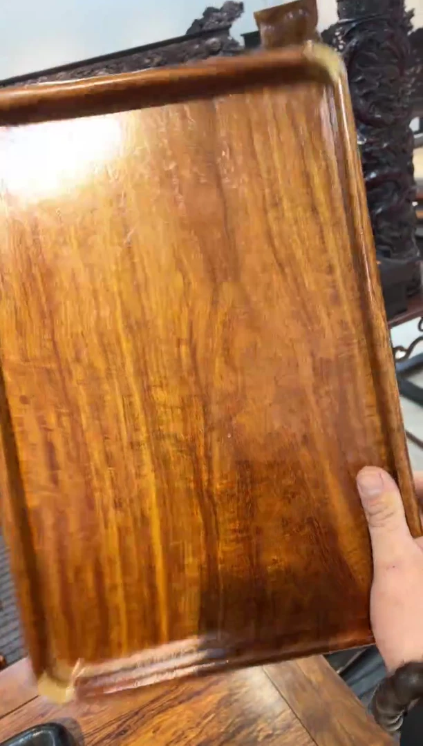 【闪购商品】木花梨茶盘啊啊啊啊啊