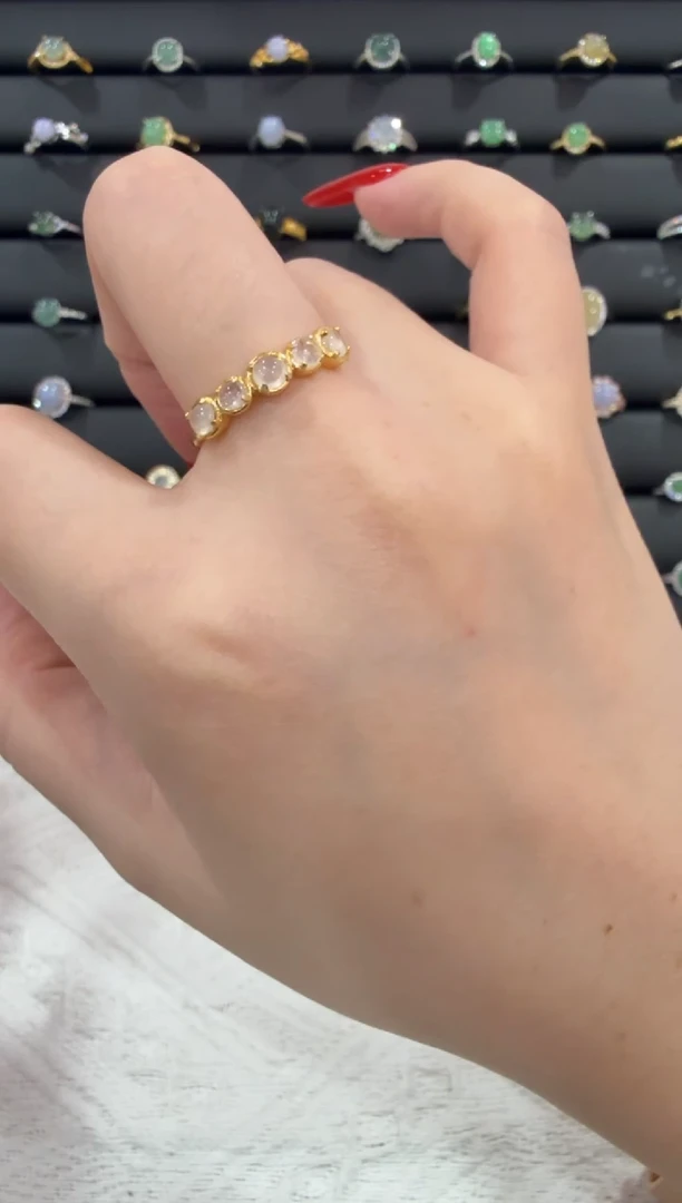 银S925镶嵌戒指翡翠158