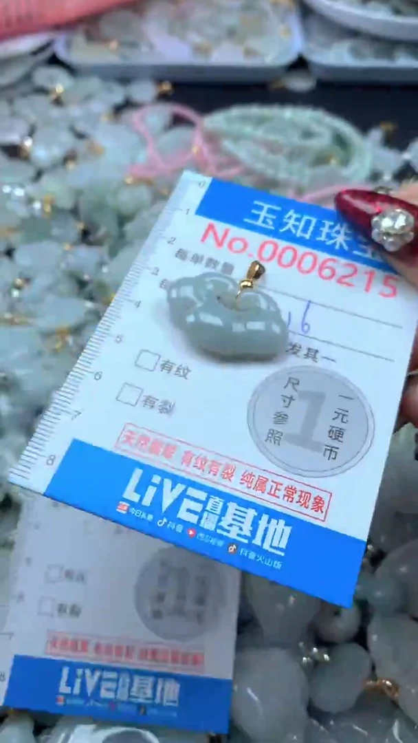吊坠(不含链)未镶嵌翡翠6215