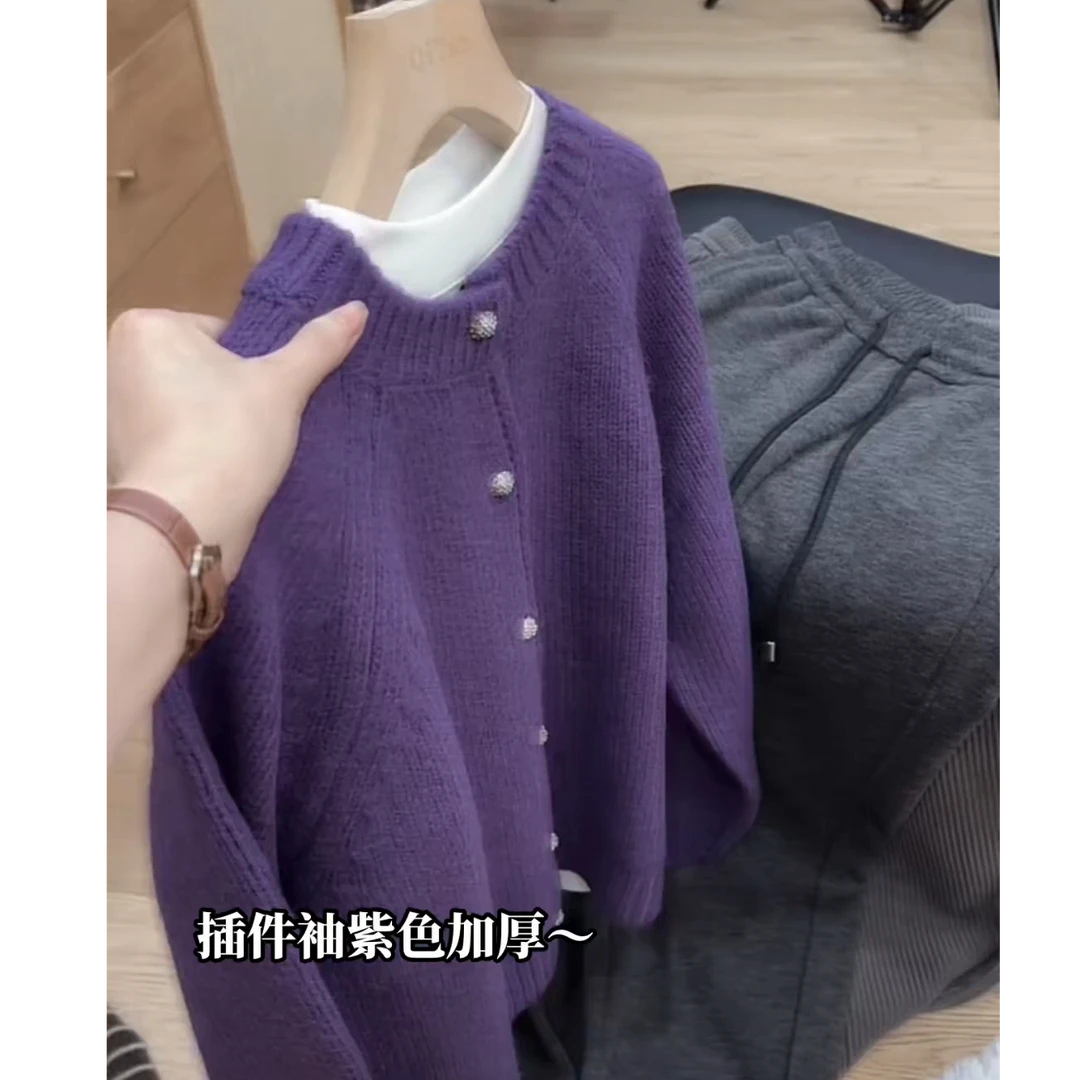 秋冬流行韩系高级感穿搭ins2025新款爆款气质减龄百搭长袖针织衫