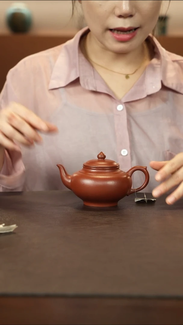 茶壶紫砂范敬荣 朱泥 笑樱300cc
