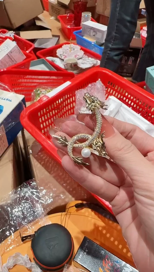 茶宠珐琅首饰盒摆件-