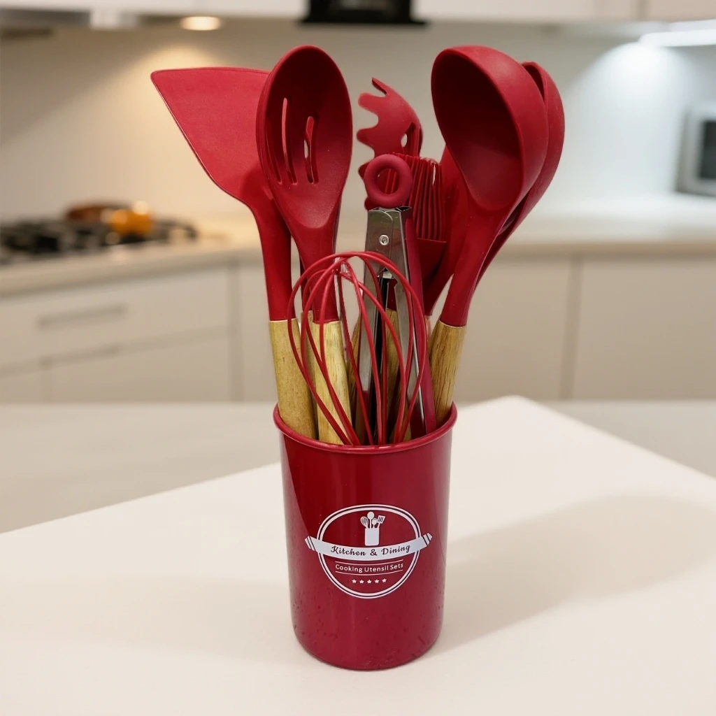 不粘锅专用汤勺铲子带支架件厨房铲子勺12全套