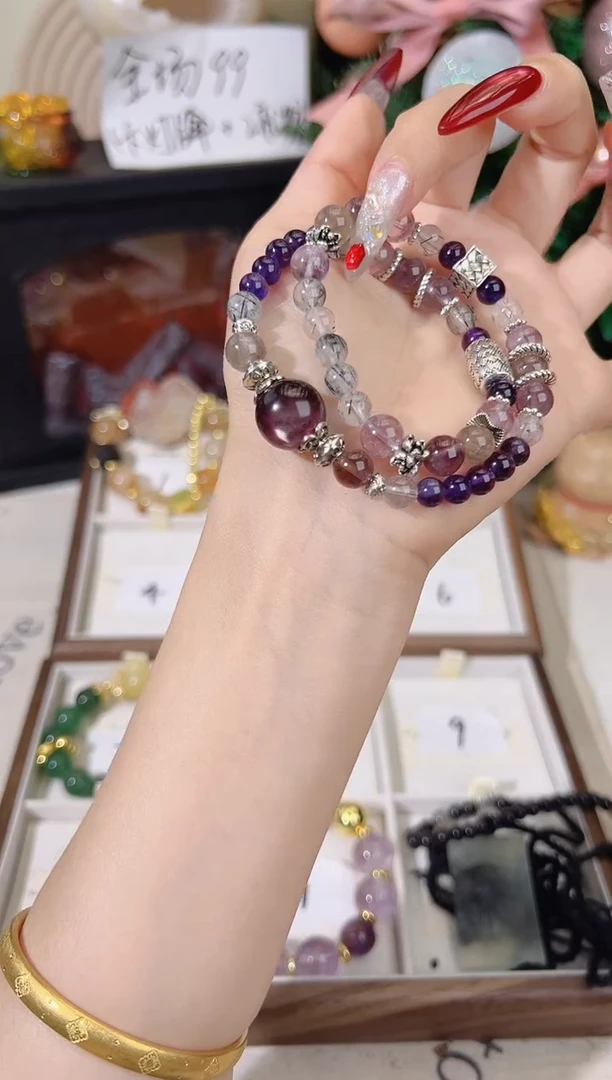 未镶嵌手链水晶女明星