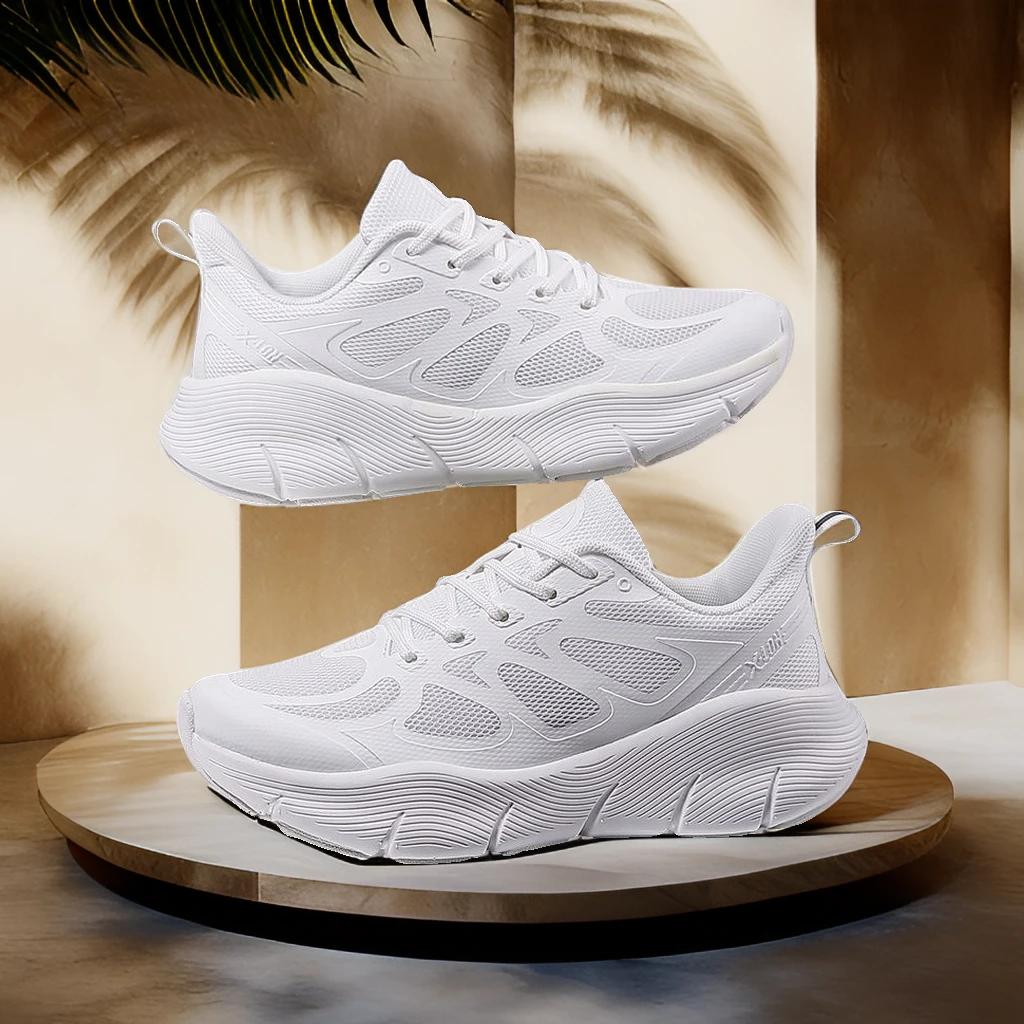 熊猫色运动鞋爆款高弹减震网面透气休闲跑网面透气专业竞速跑鞋