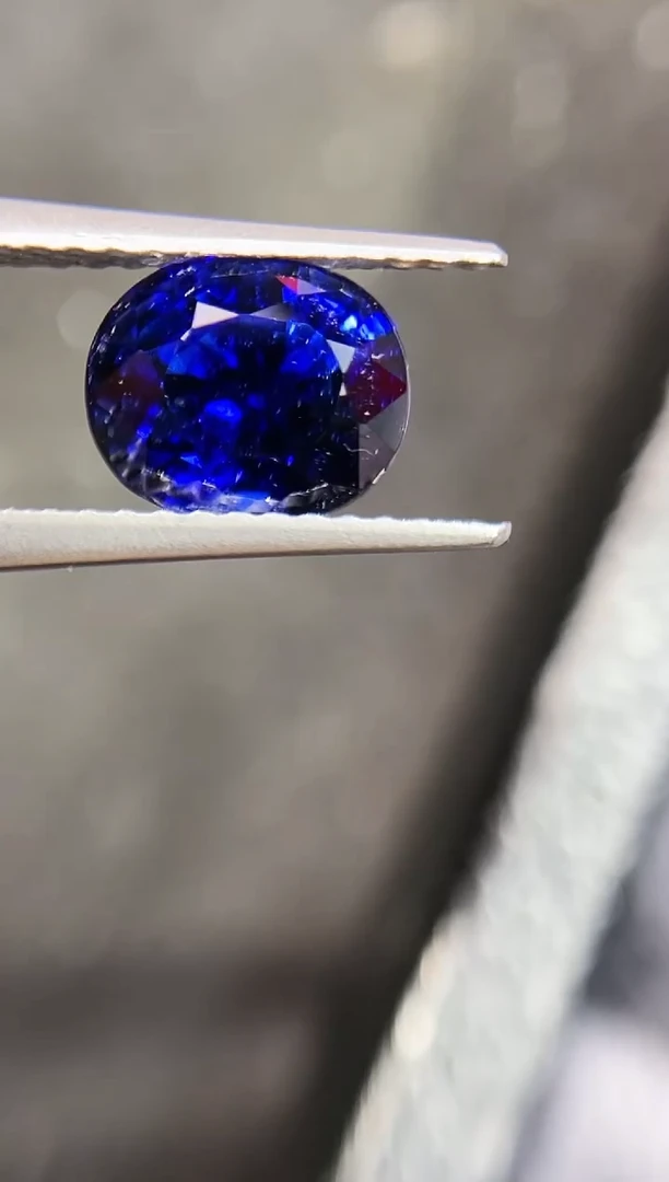 【闪购商品】定制蓝宝石定制未镶嵌2.2克拉皇家蓝无烧AIGS天然