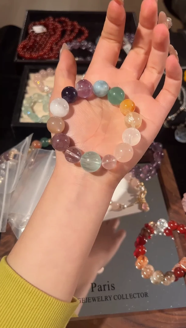 未镶嵌手链水晶多宝设计款手串