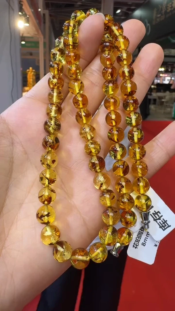 未镶嵌颈饰琥珀杭州珠宝展假一罚十