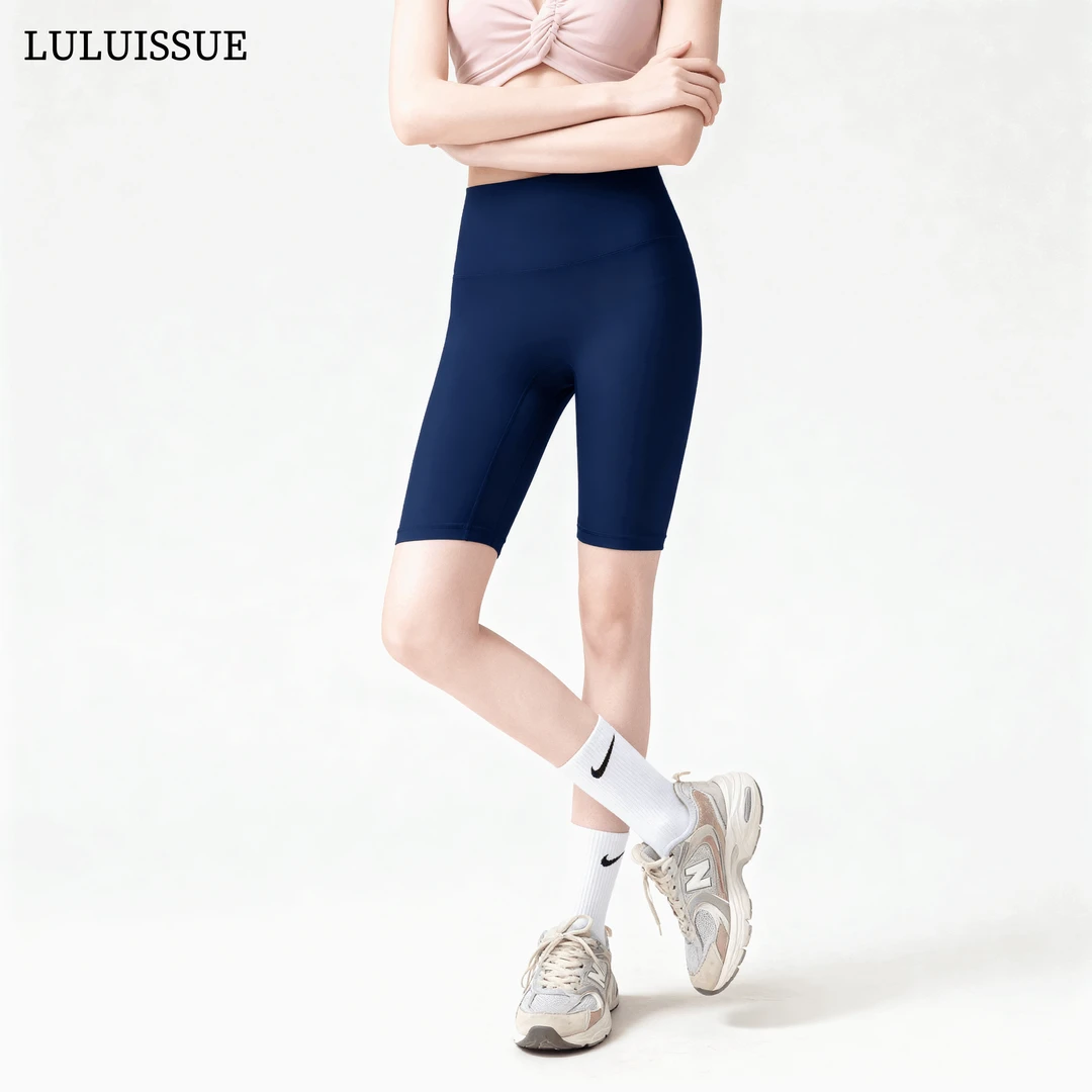 LULUISSUE无尴尬线瑜珈裤女五分裤运动短裤紧身高腰提臀健身裤