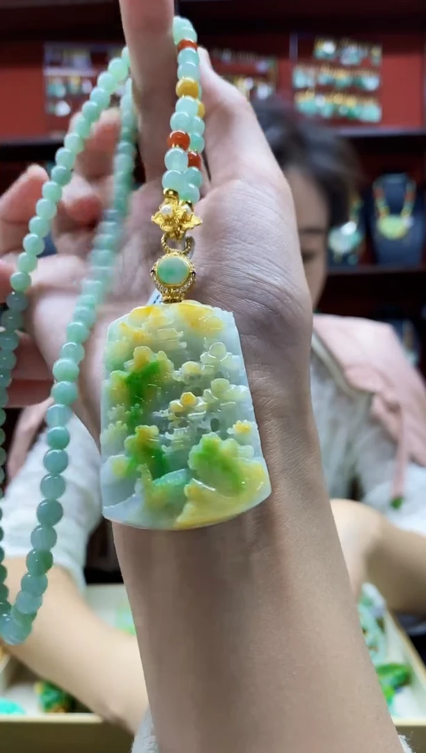 颈饰未镶嵌翡翠翡翠吊坠