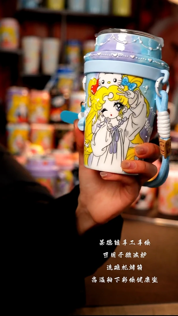 景德镇陶瓷手绘杯杯