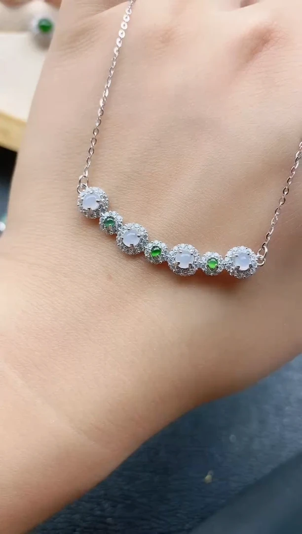 翡翠戒指银S925镶嵌11111