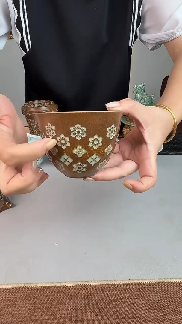 青瓷手工茶器包邮双釉