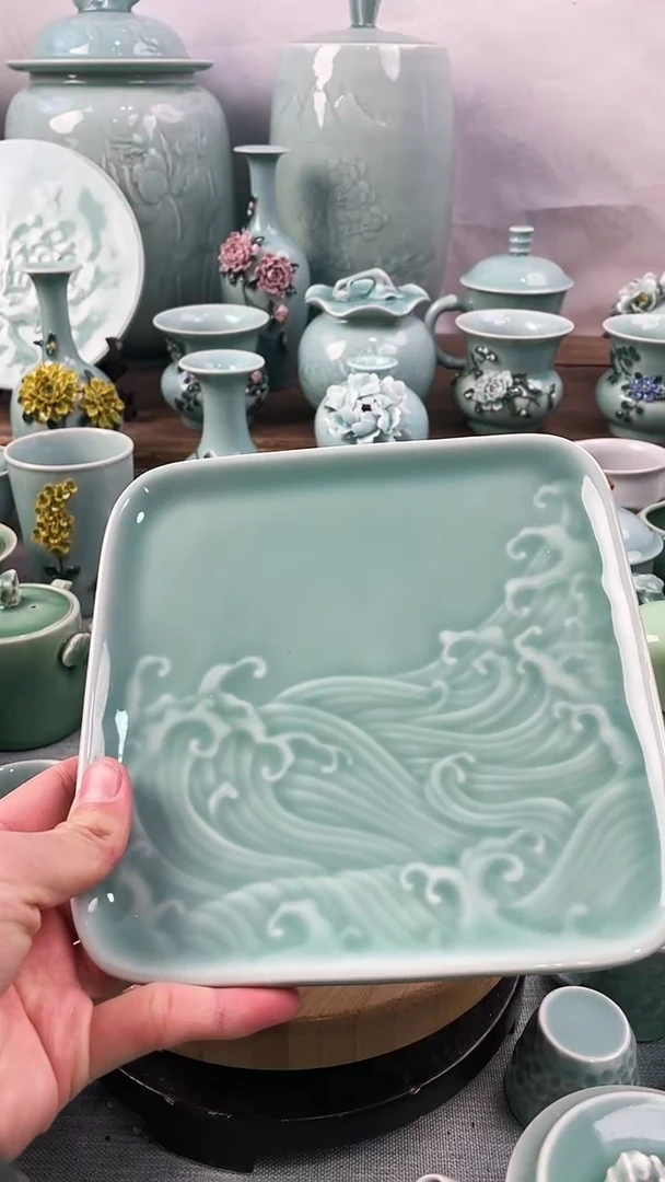 【闪购商品】特价 微瑕 慧仙青瓷