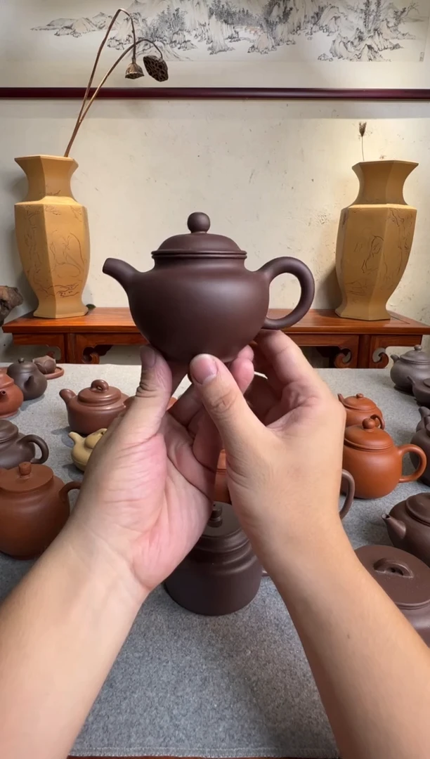 茶壶紫砂掇只 全手 老紫泥