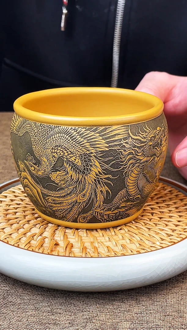 四象同辉 黄金朱泥