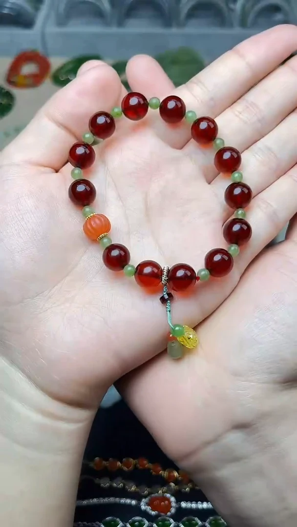 手串琥珀未镶嵌血珀手串 06