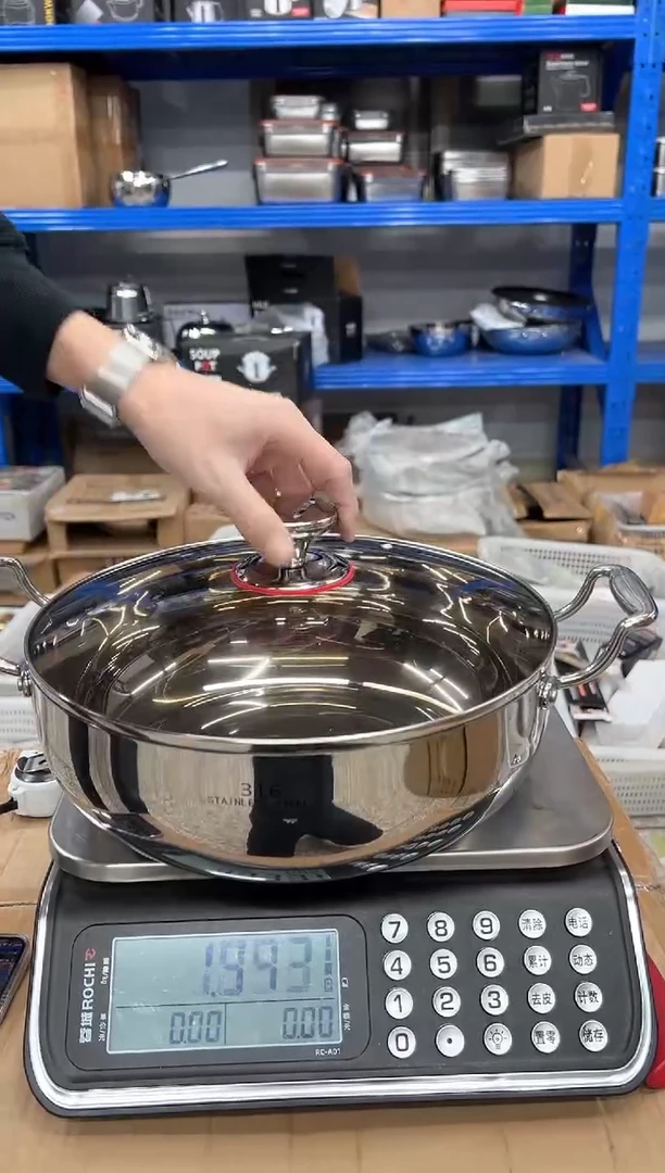 【闪购商品】不锈钢火锅30cm