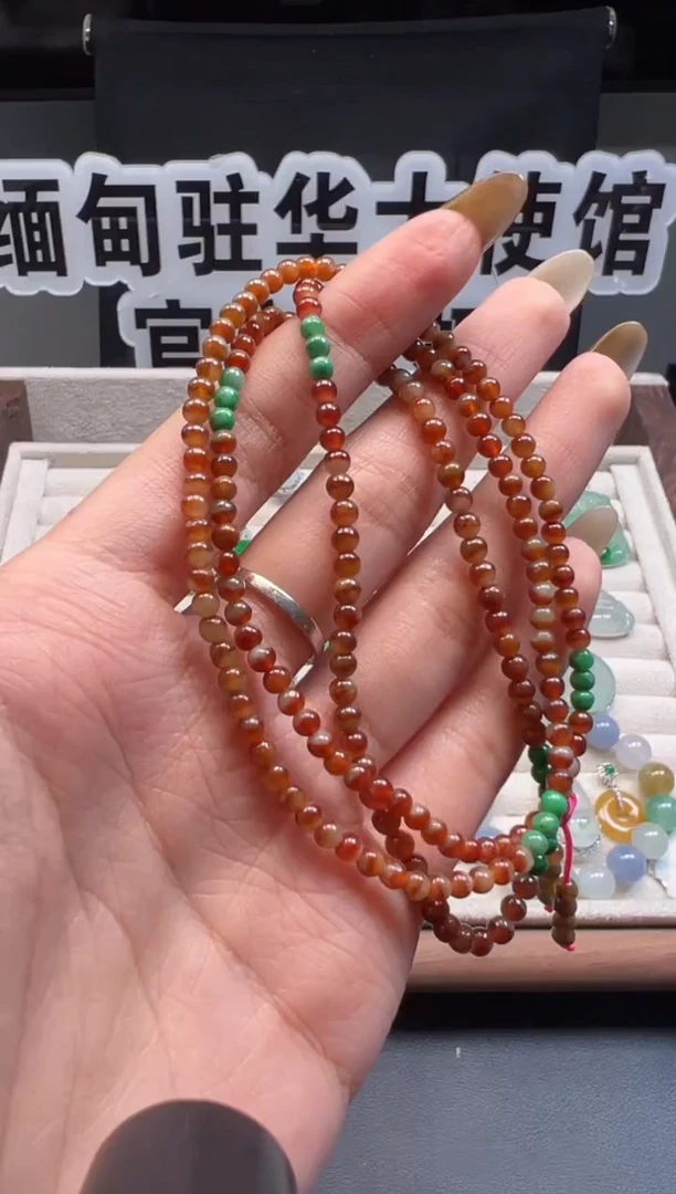 未镶嵌手串翡翠 缅甸珠宝严选