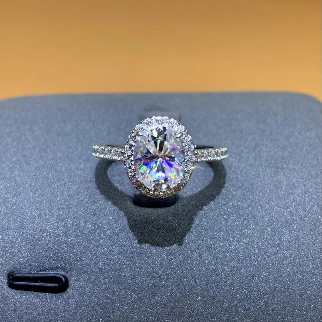 【VM】 微镶蛋面1.0ct 2.0ct 女款戒指