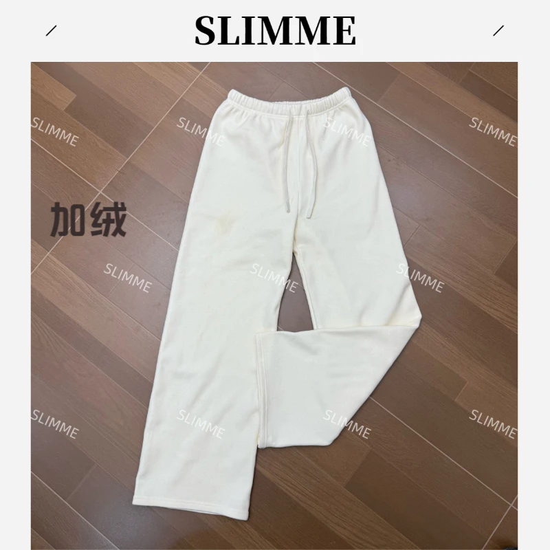 SLIMME休闲百搭长裤简约纯色微弹卫裤（加绒）