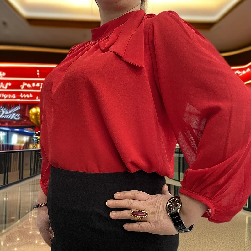 秋款时尚气质衬衫(四种颜色)