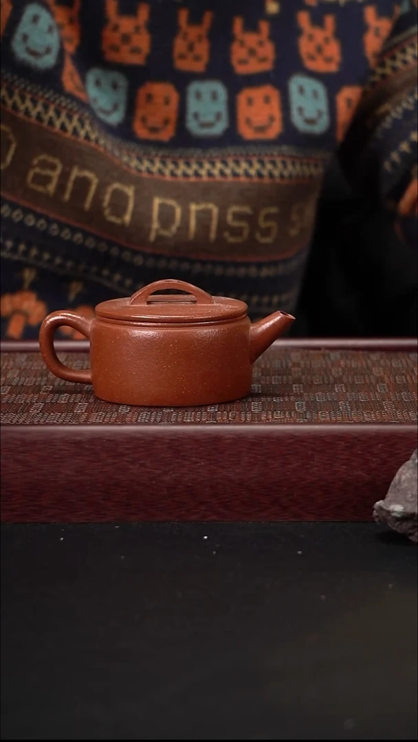 茶壶紫砂ZKF红降坡汉瓦