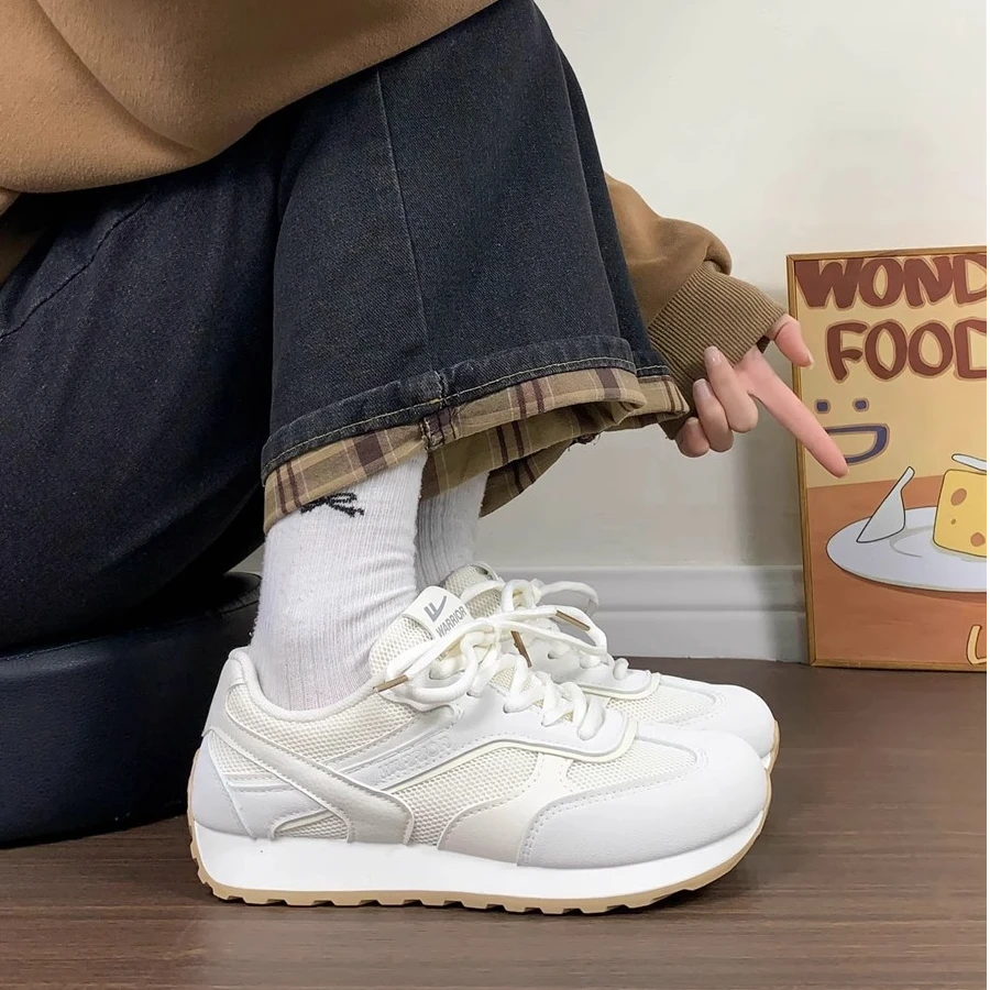 回力复古厚底鞋子女2025新款爆款德训鞋女款夏季轻便运动鞋透气潮