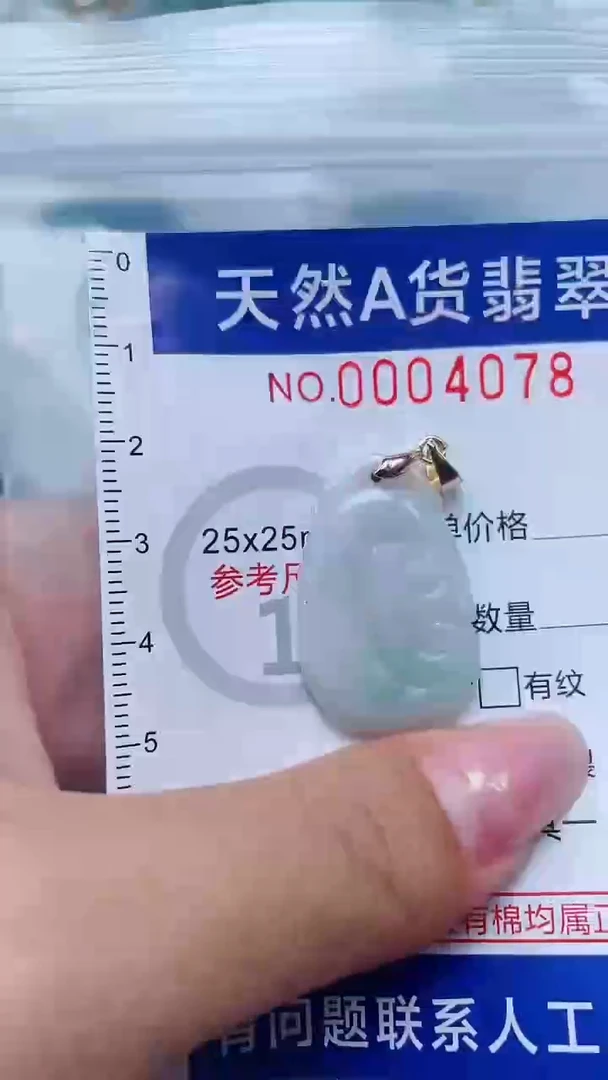 翡翠未镶嵌吊坠(不含链)1