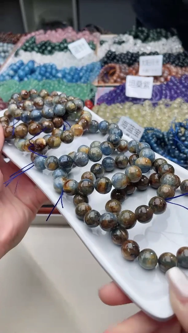 【闪购商品】水晶手链银S925镶嵌岛屿蓝晶642