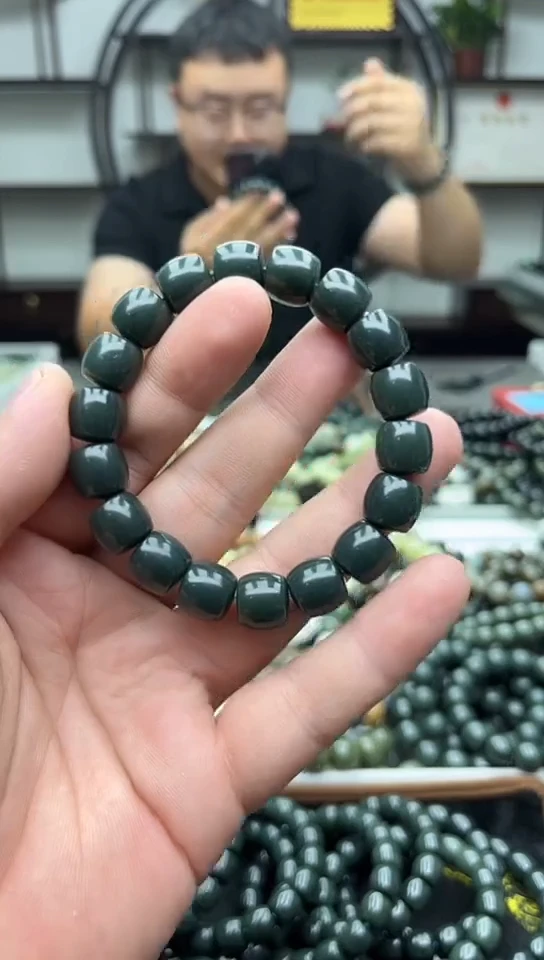 手串未镶嵌和田玉纯天然新疆塔县塔青蓝调12