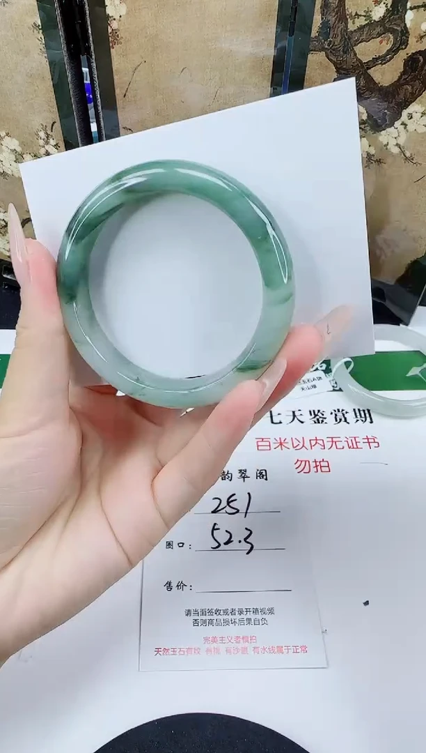 未镶嵌手镯石英质玉251-52/53