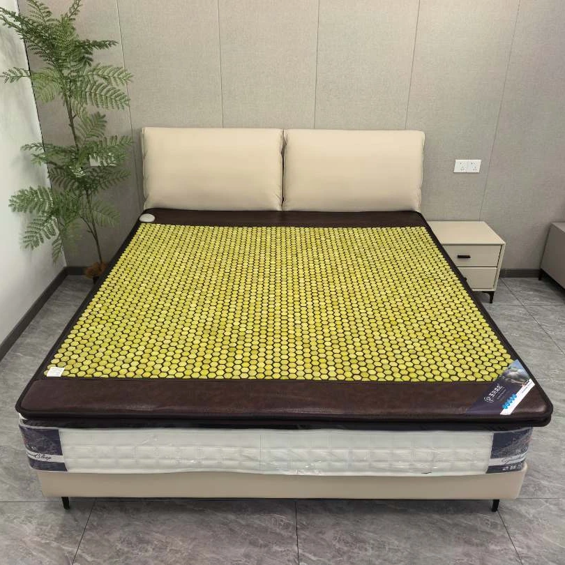 黄金玉石床垫电加热六角双温双控远红外线加密 汗蒸床垫