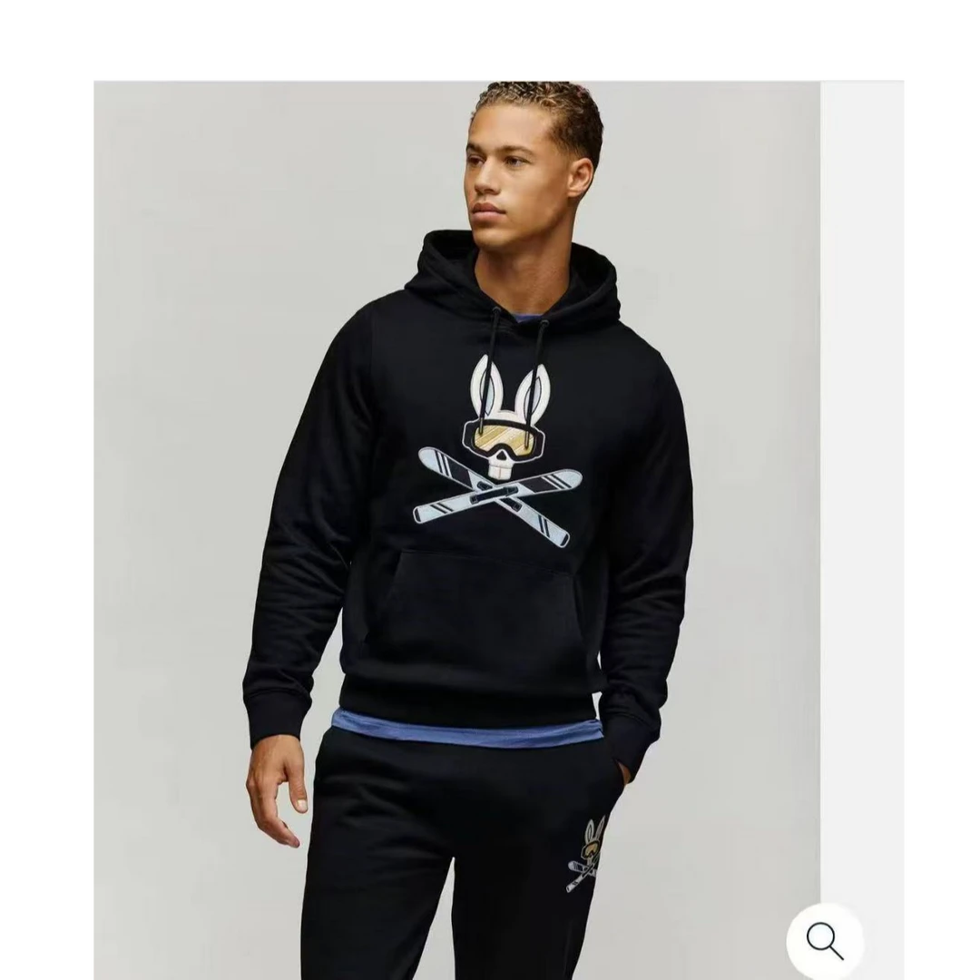 VERIKS  骷髅兔经典连帽休闲加绒卫衣