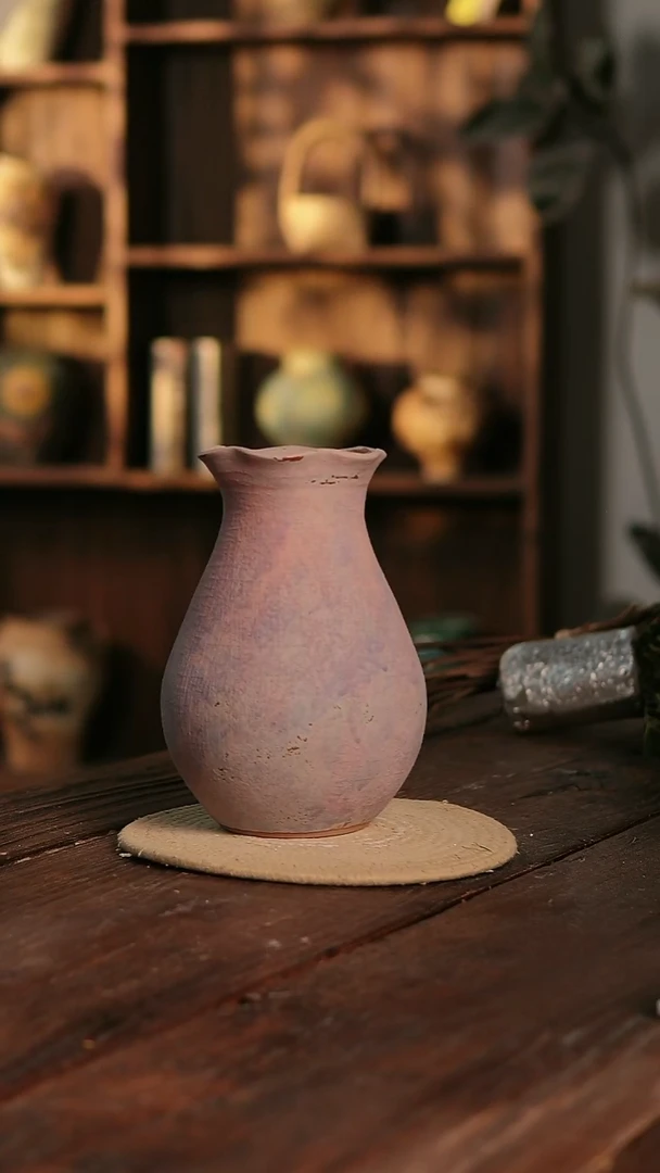 摆件7-351 陶瓷花器高24口径10