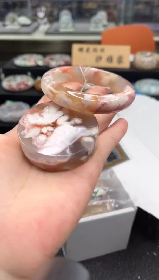 未镶嵌手镯石英质玉53圈口（赠品镯心）s97103