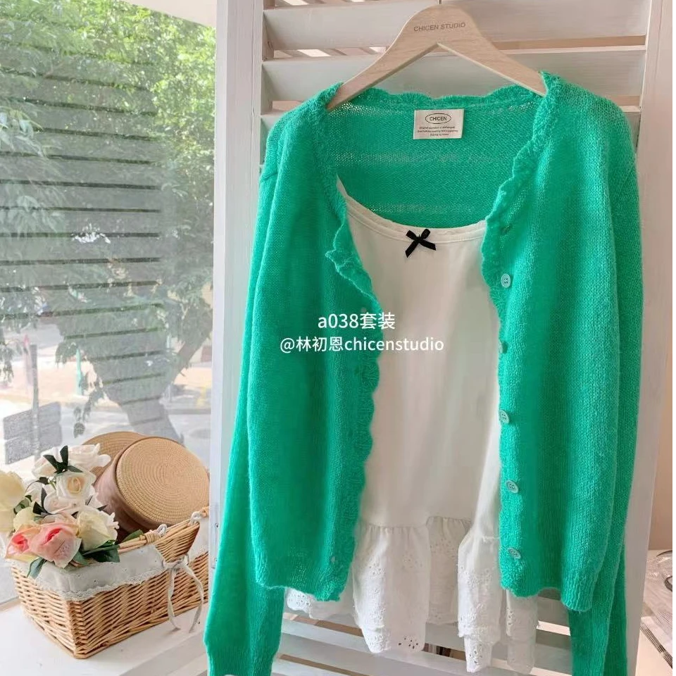 Chicen♥春日盎然 长袖薄款韩版百搭休闲套装a038