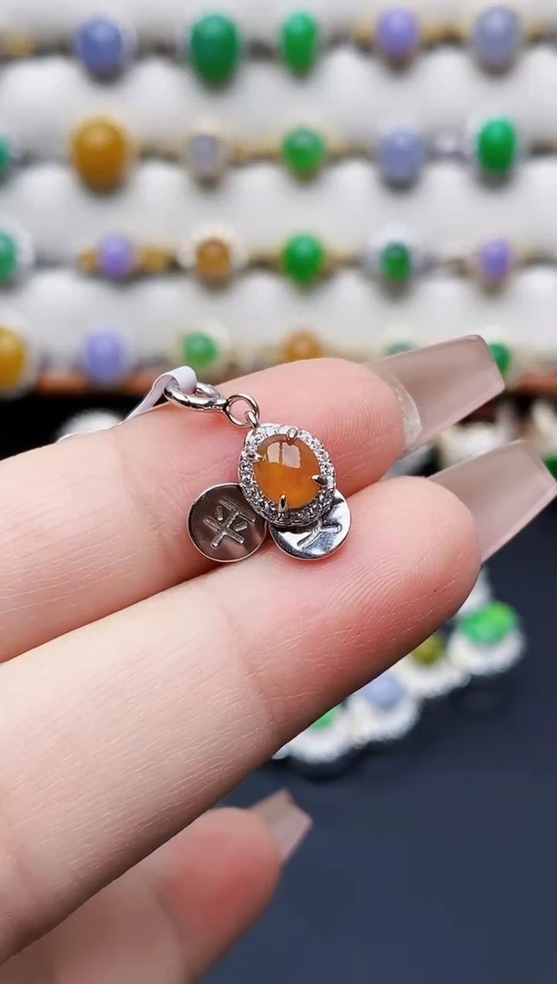 银S925镶嵌戒指翡翠1491