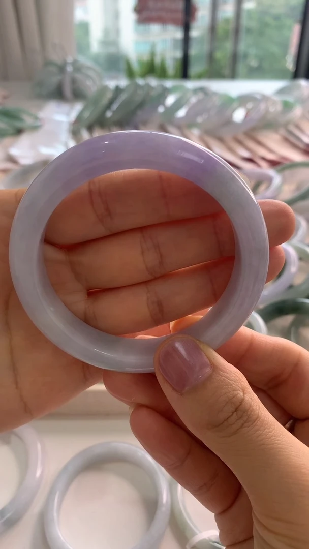 未镶嵌手镯翡翠56.7富贵紫