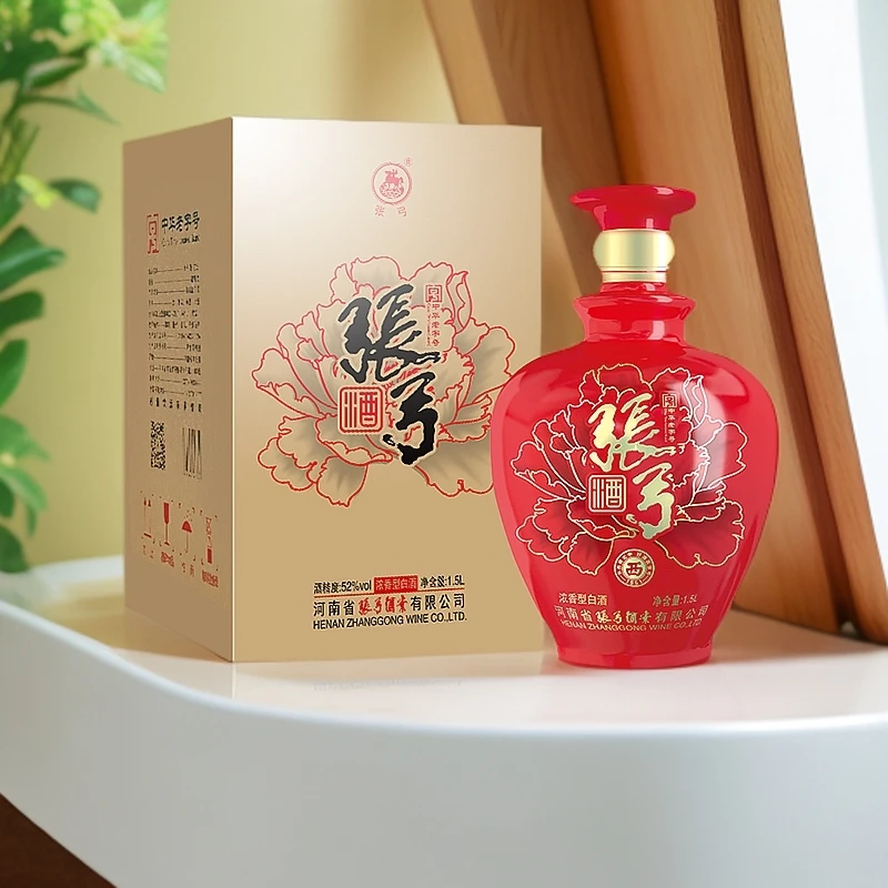 张弓张弓 红坛酒  52度  浓香型白酒1.5L52度1500ml