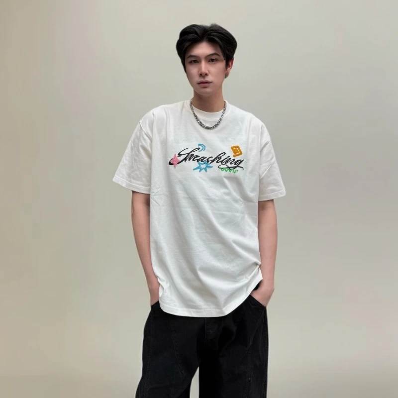 【拉斯维加斯限定】SMASHING  度假风贴绒短袖