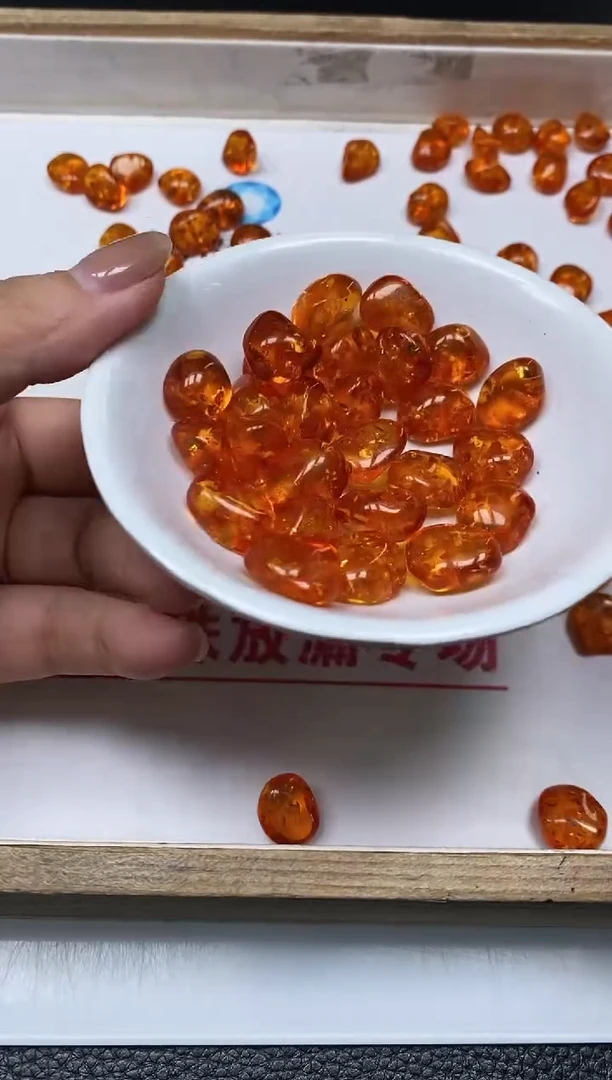 未镶嵌琥珀裸石C941 花 珀 随型20个9.9元