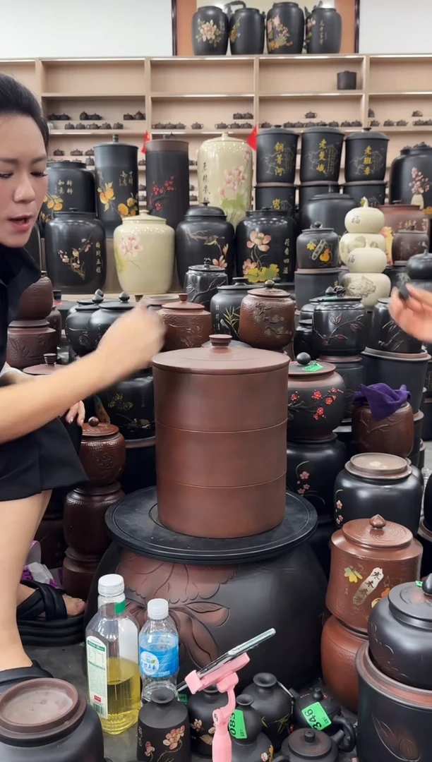 罐瑕疵古铜色九饼  648