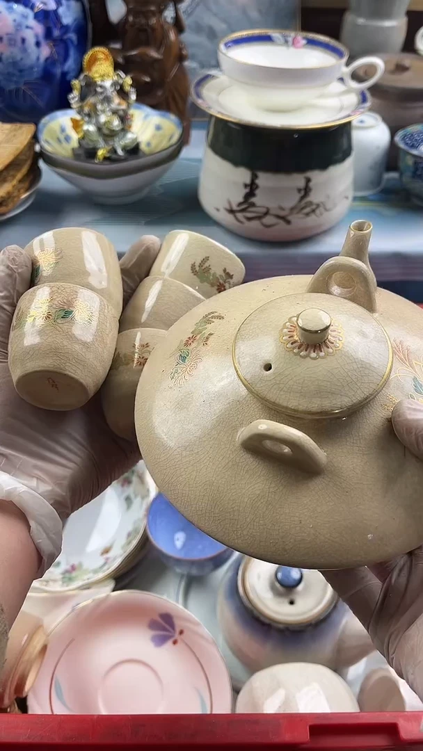 瓷片英歌瓷器满28包邮